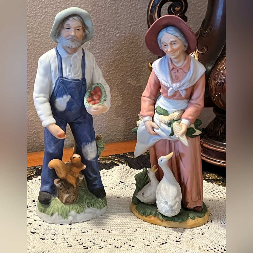 Vintage Homco Farmer Figurines